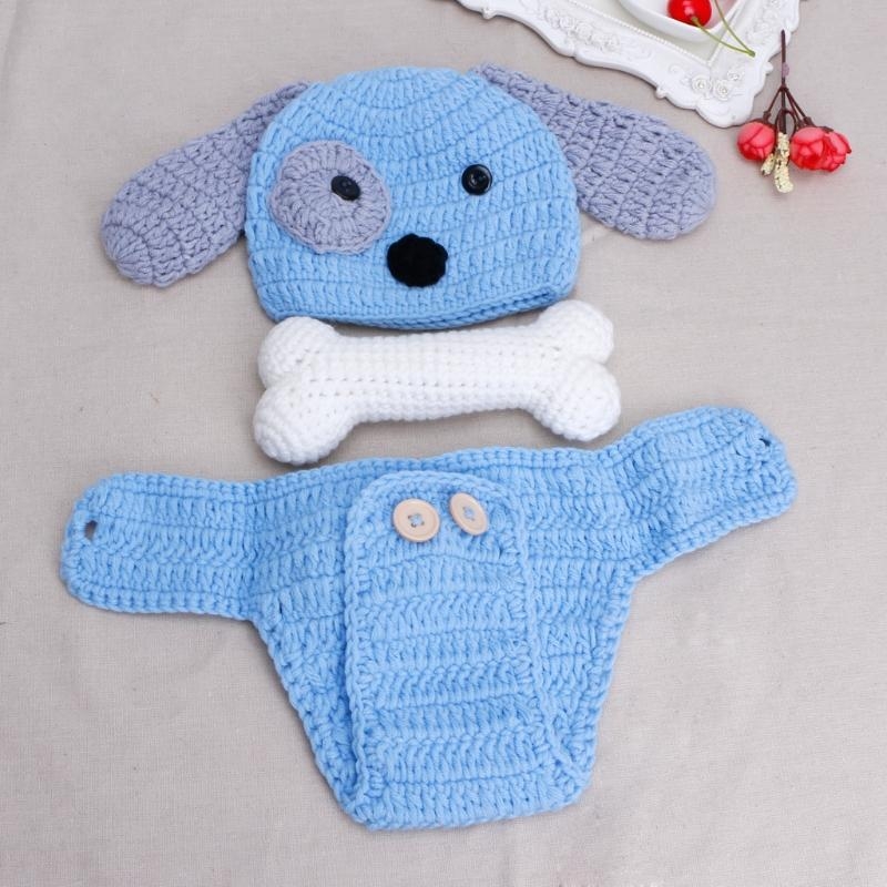 Baby Clothing Products - 3개/세트 신생아 사진 소품 모자 +