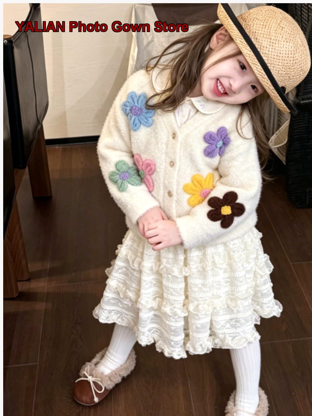 Baby Clothing Unique - 2026년 가을 여아용 캐주얼 니트 코트
