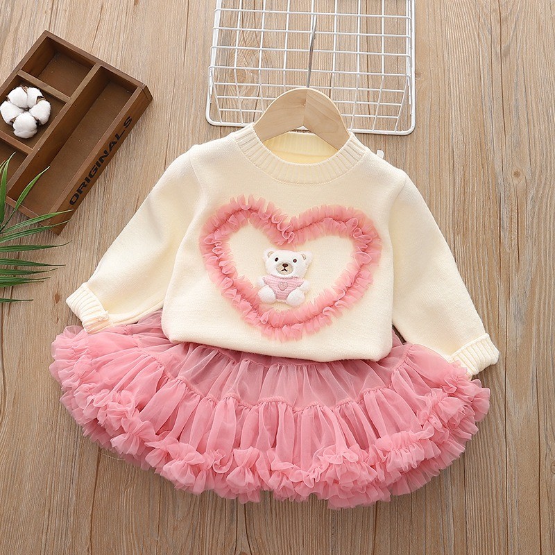 Baby Clothing Jumpers - 소녀의 점퍼 세트 가을, 겨울 새로운