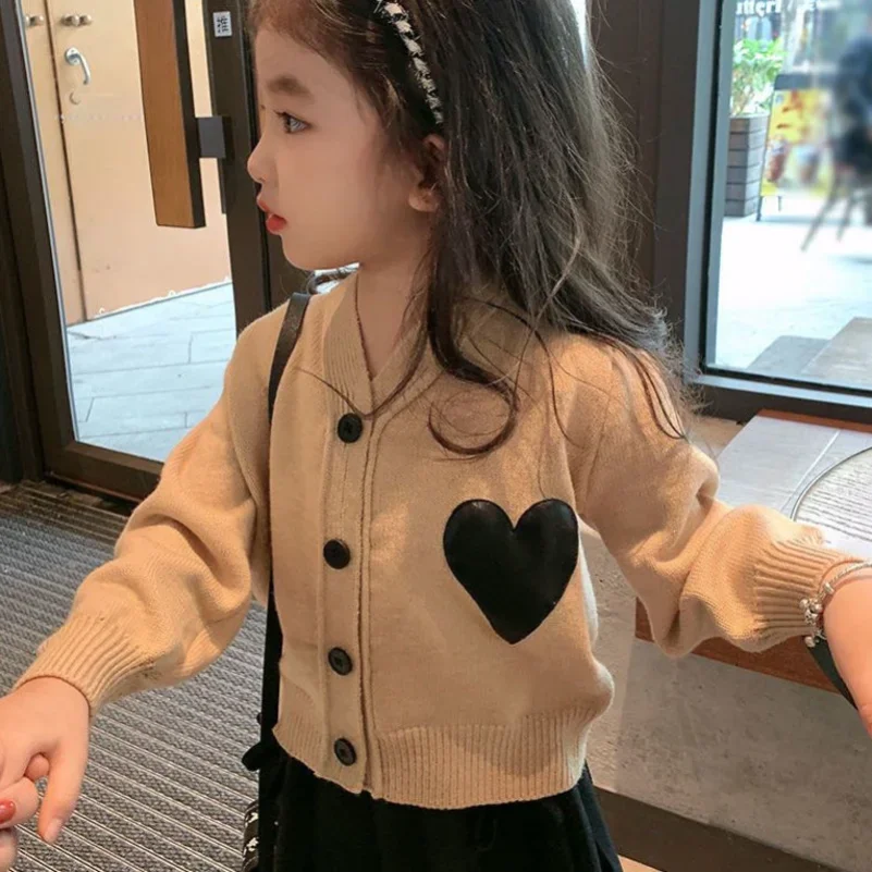 Baby Clothing Jumpers - 2023 봄 가을 소녀 점퍼 러브
