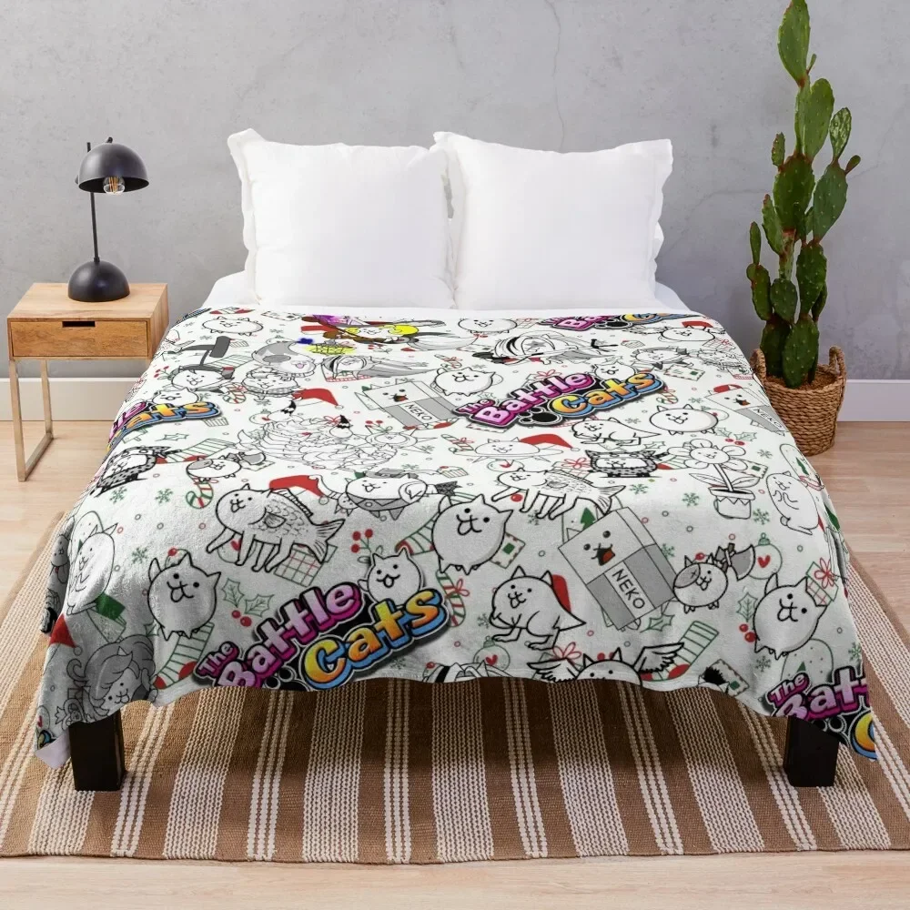 Fleece Sleep Bag - 배틀 캣 투척 담요, 침낭 보온병,