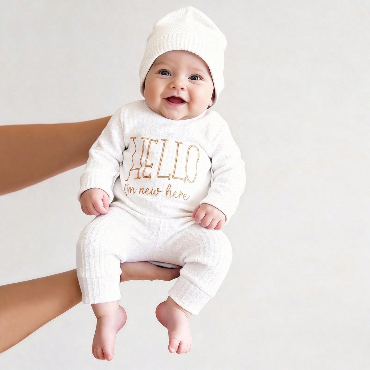 Baby Clothing Products - Ylsteed '헬로' 자수 신생아 사진 촬영