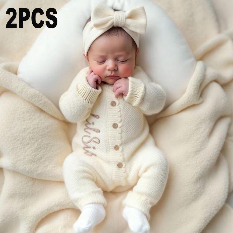 Ylsteed 2피스 니트 신생아 사진 촬영 의상 리본 - Baby Clothing Products 리뷰 및 가격