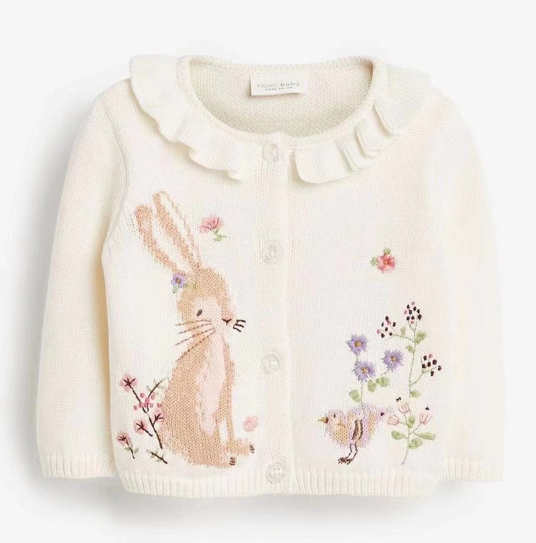 2025 봄 가을 아동 점퍼 여아 손자수 트위스트 작은 - Baby Clothing Jumpers 리뷰 및 가격