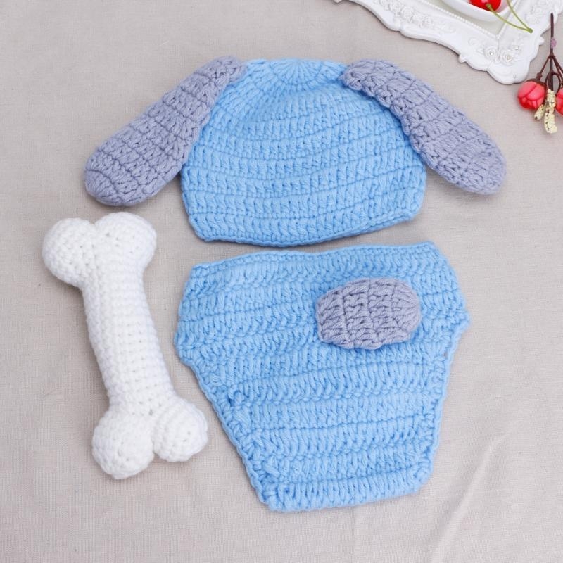 3개/세트 신생아 사진 소품 모자 + 니트 반바지 사진 - Baby Clothing Products 리뷰 및 가격