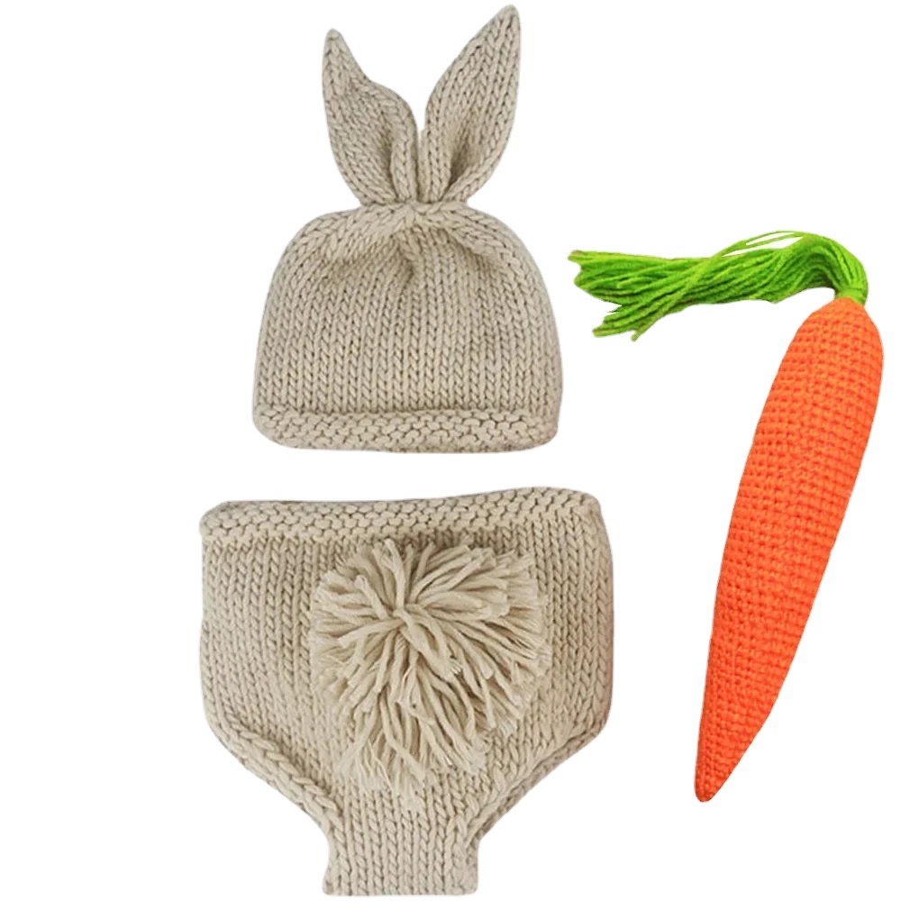 신생아 사진 소품, 뜨게 바지 모자, 무 촬영 코스튬  - Baby Clothing Products 리뷰 및 가격