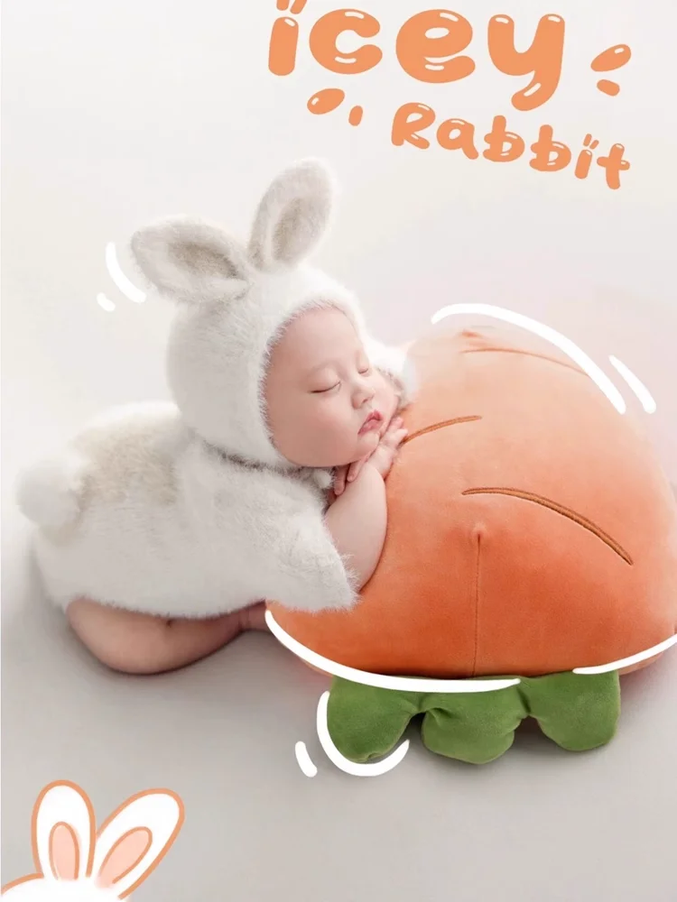 신생아 사진 소품 니트 복장 토끼 인형 아기 코스프레  - Baby Clothing Products 리뷰 및 가격