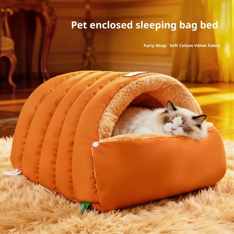 반밀폐형 가죽 침낭 세탁 가능한 고양이 집 방수 바닥  - Fleece Sleep Bag 리뷰 및 가격