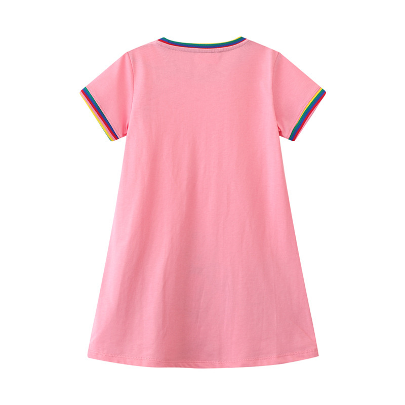 점핑 미터 2-8T 학교 공주 소녀 드레스 동물 아플리 - Baby Clothing Embroidery 리뷰 및 가격