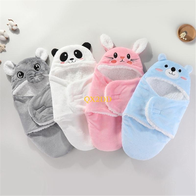 QX2D 신생아 아기 랩 담요 가을 겨울 Swaddle - Fleece Sleep Bag 리뷰 및 가격