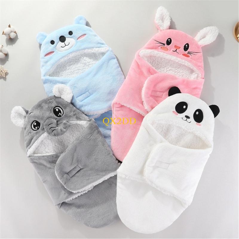 QX2D 신생아 아기 랩 담요 가을 겨울 Swaddle - Fleece Sleep Bag 리뷰 및 가격