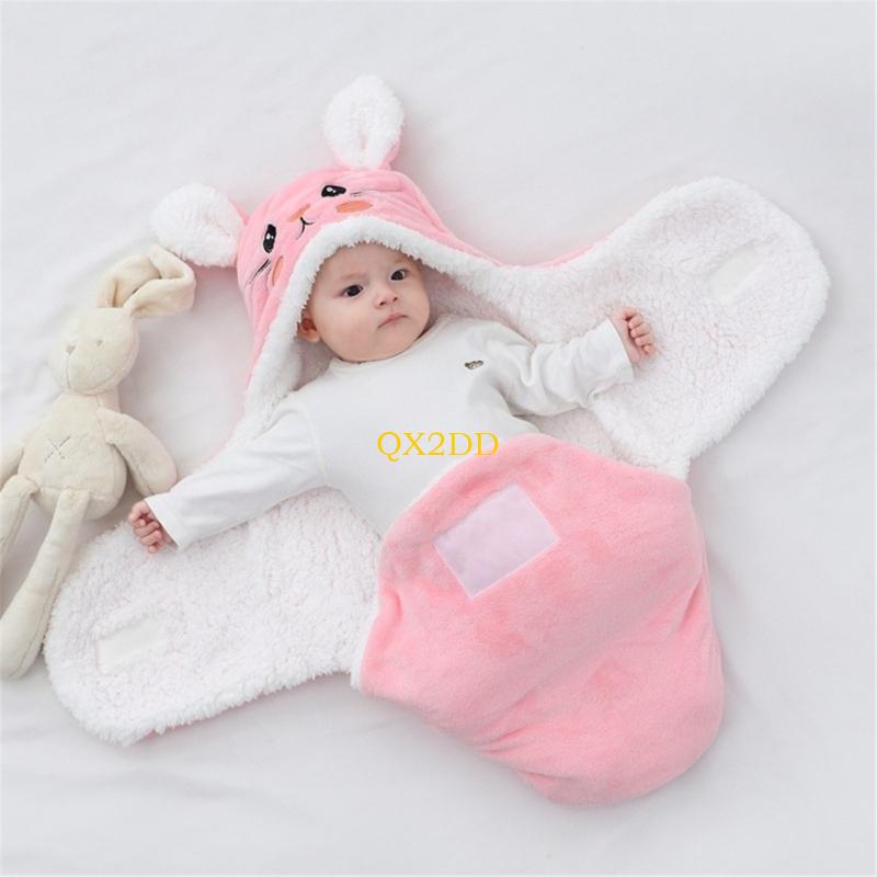QX2D 신생아 아기 랩 담요 가을 겨울 Swaddle - Fleece Sleep Bag 리뷰 및 가격