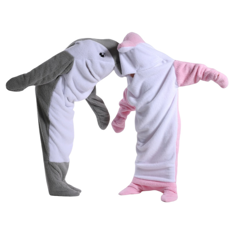 2024 상어 돌고래 고래 침낭 담요, 양털 솜털 원시 - Fleece Sleep Bag 리뷰 및 가격