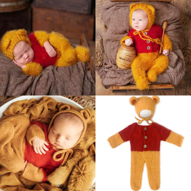 아기 복장 아기 사진 소품 니트 양모 신생아 모자 점퍼 - Baby Clothing Jumpers 리뷰 및 가격