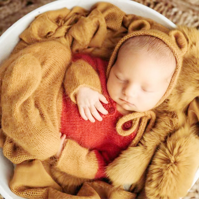 아기 복장 아기 사진 소품 니트 양모 신생아 모자 점퍼 - Baby Clothing Jumpers 리뷰 및 가격
