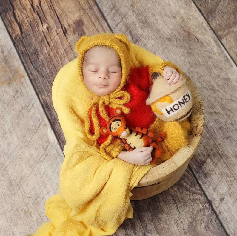 아기 복장 아기 사진 소품 니트 양모 신생아 모자 점퍼 - Baby Clothing Jumpers 리뷰 및 가격