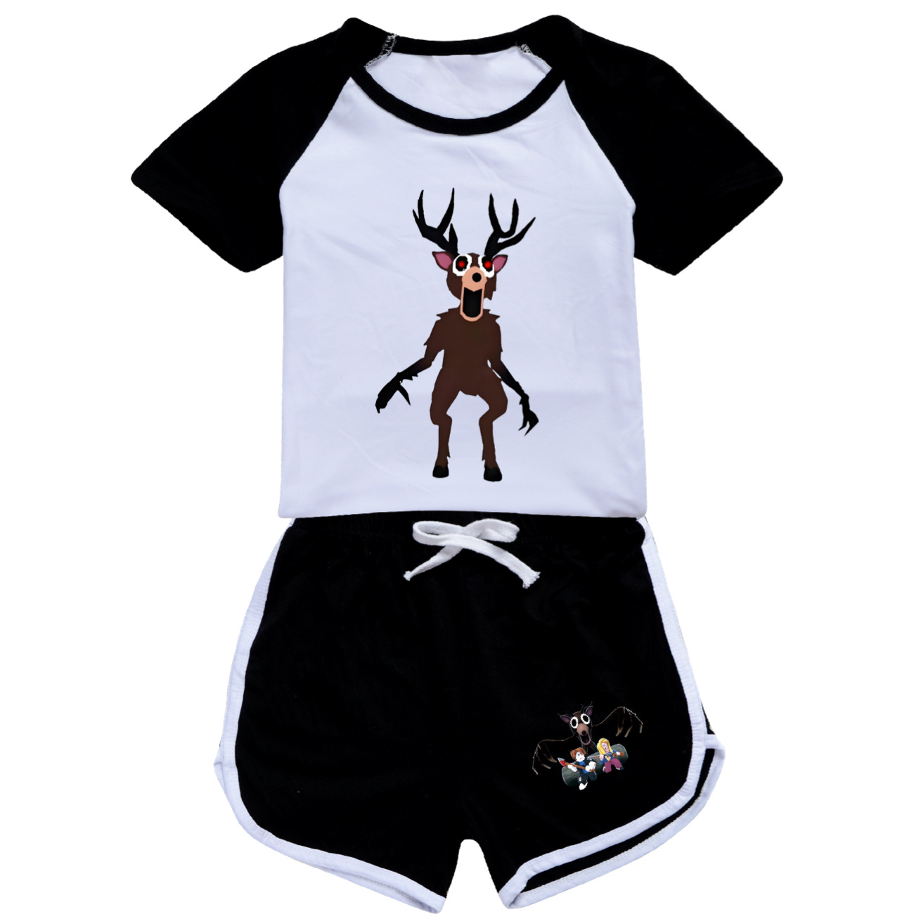 숲속의 99 밤 사슴 잠옷 세트 여름 어린이 반팔 티셔 - Baby Clothing Unit 리뷰 및 가격