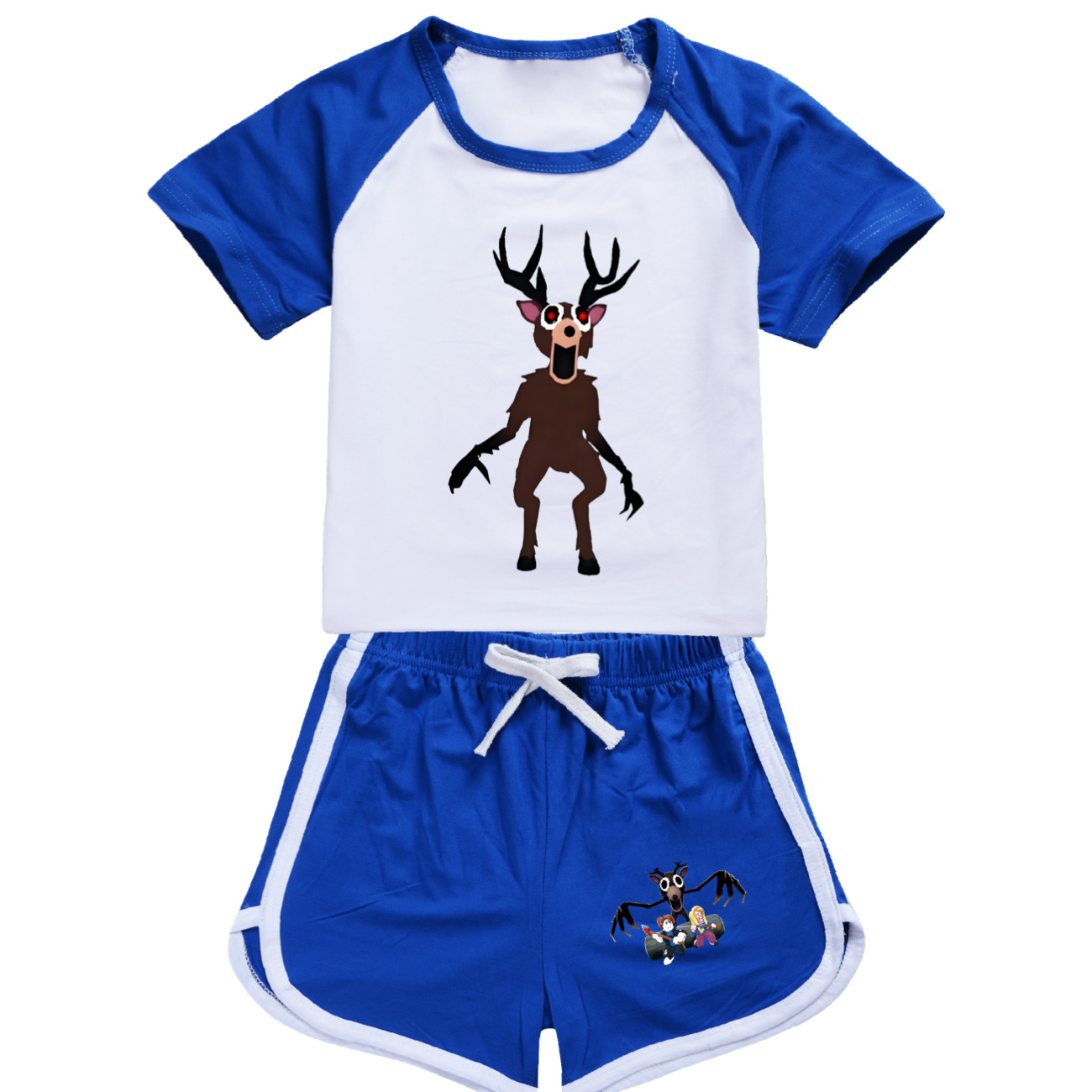 숲속의 99 밤 사슴 잠옷 세트 여름 어린이 반팔 티셔 - Baby Clothing Unit 리뷰 및 가격