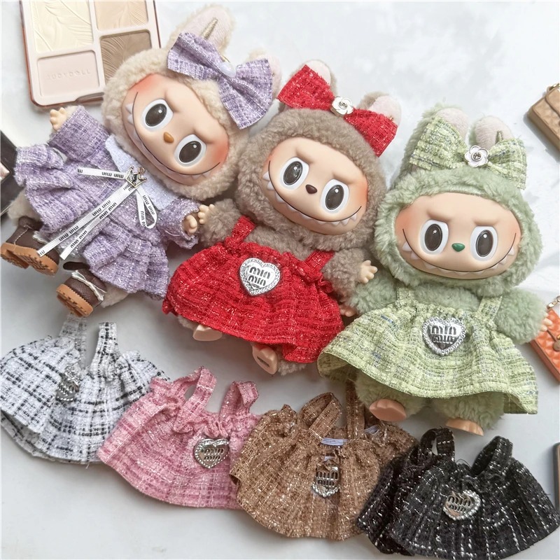 15 17cm 라부부 인형용 귀여운 치마 의상 컬러풀  - Baby Clothing 리뷰 및 가격
