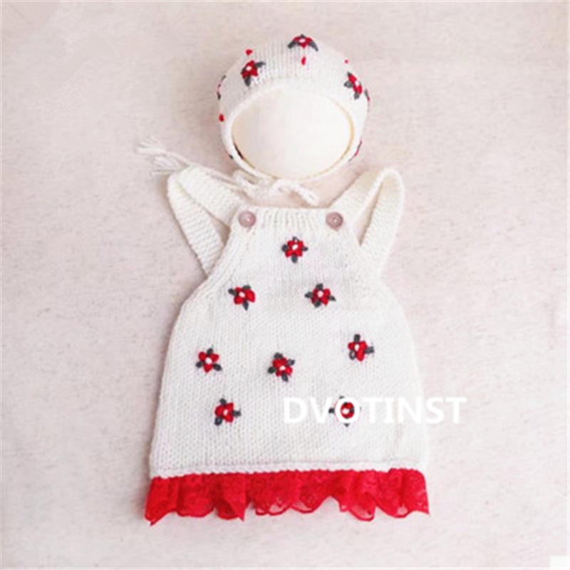 신생아 사진 소품 크로 셰 뜨개질 니트 옷 모자 복장  - Baby Clothing Products 리뷰 및 가격