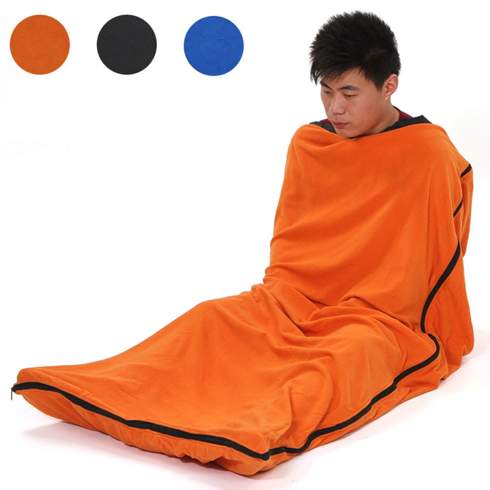 휴대용 침낭 오렌지 폴라 플리스 따뜻하고 통기성이 좋은 - Fleece Sleep Bag 리뷰 및 가격