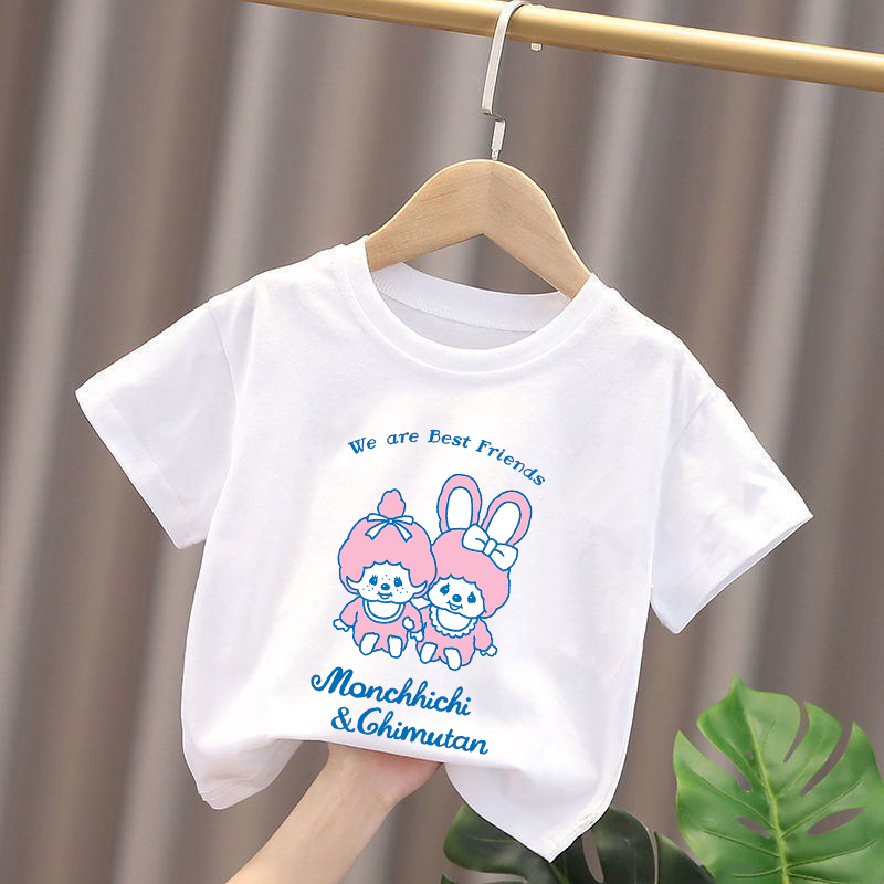 Monchhichi 키즈 티셔츠 애니메이션 피규어 소년 - Baby Clothing 리뷰 및 가격