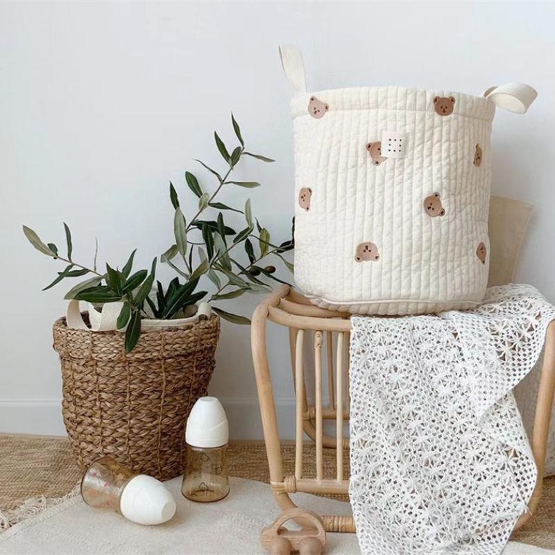 귀여운 곰 자수 기저귀 가방 기저귀 주최자 면화 엄마  - Baby Clothing Embroidery 리뷰 및 가격