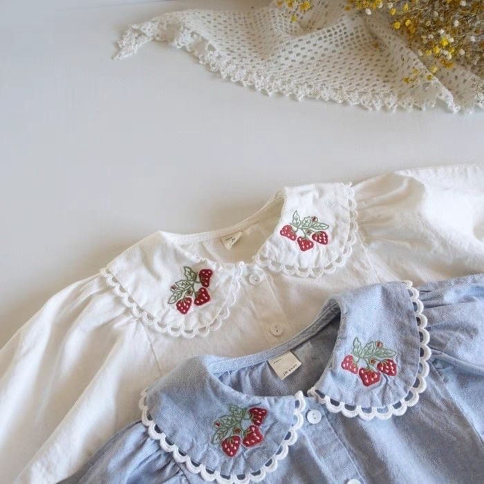 2026 어린이 소녀 자수 셔츠 0-3Y 봄 유아 아기 - Baby Clothing Embroidery 리뷰 및 가격