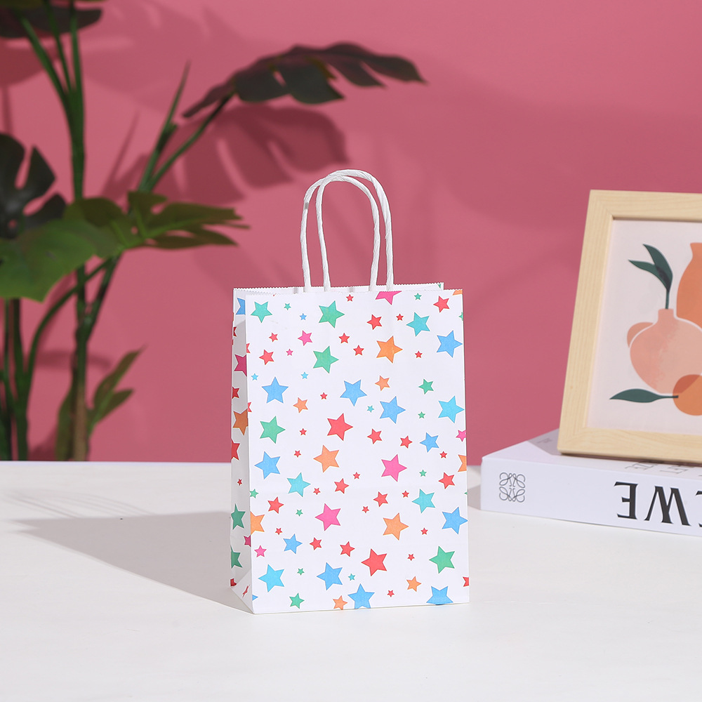 30개 스트라이프 크라프트 종이 선물 가방 별 모양 웨 - Baby Clothing Event 리뷰 및 가격