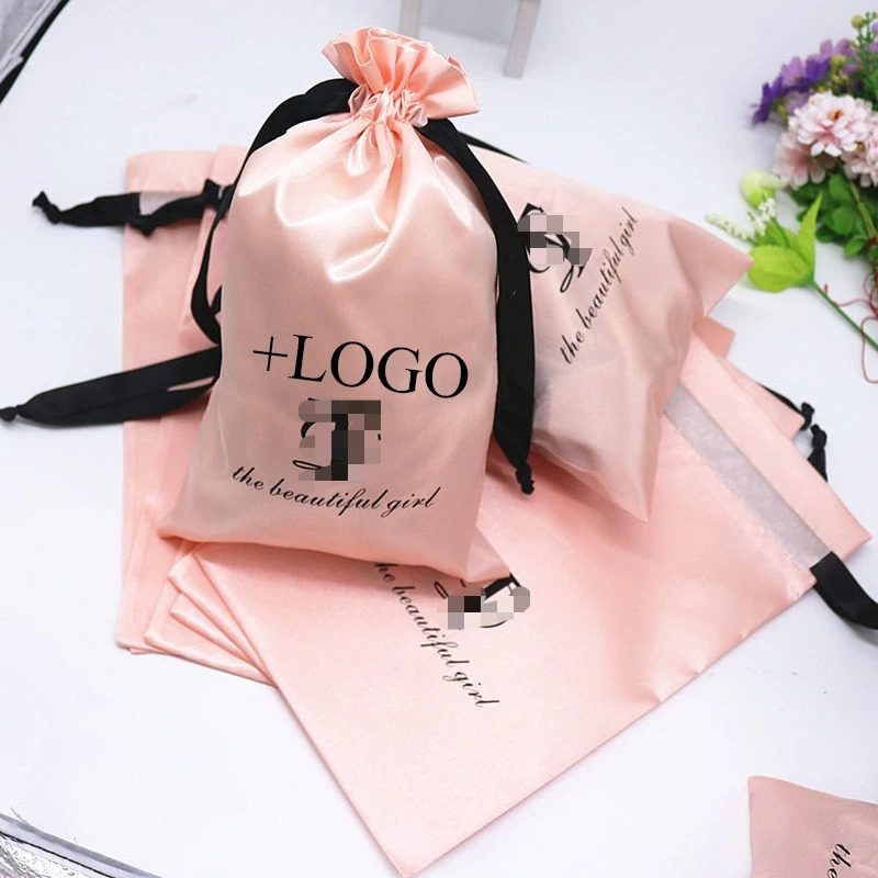 20PCS 아기 핑크 실크 새틴 주머니 머리 확장/가  - Baby Clothing Event 리뷰 및 가격