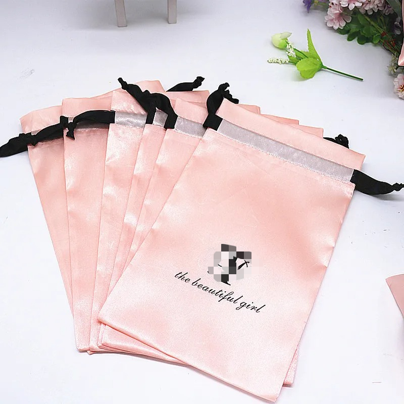 20PCS 아기 핑크 실크 새틴 주머니 머리 확장/가  - Baby Clothing Event 리뷰 및 가격