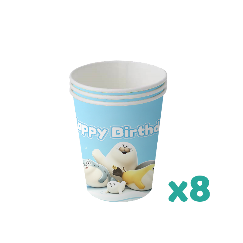 화난 물개돌고래 생일 파티 장식 동물 테마 용품 배경  - Baby Clothing Event 리뷰 및 가격