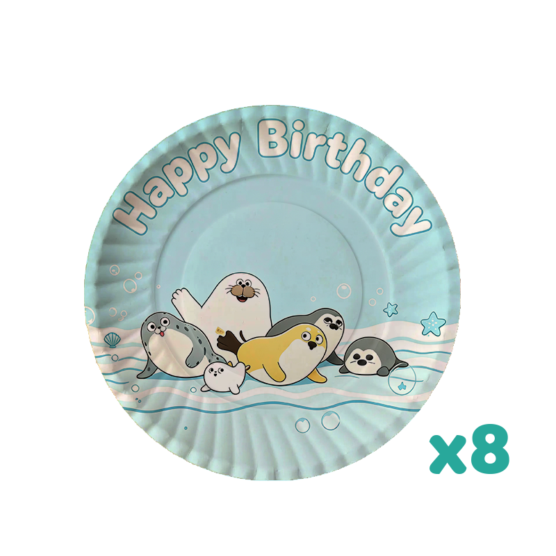 화난 물개돌고래 생일 파티 장식 동물 테마 용품 배경  - Baby Clothing Event 리뷰 및 가격