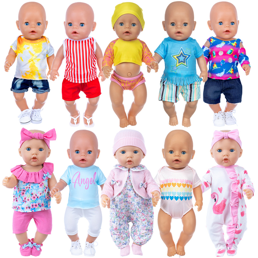 18 인치 다시 태어난 인형을위한 인형 옷 45cm 신 - Baby Clothing Products 리뷰 및 가격
