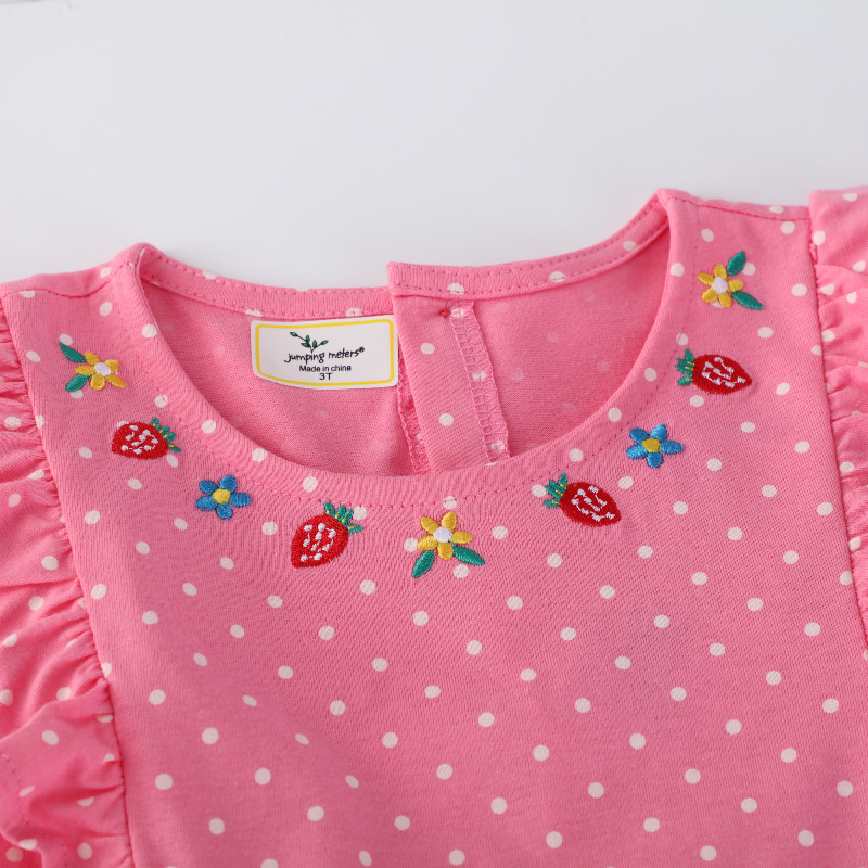점핑 미터 2-7T 동물 자수 아플리케 여름 도트 무늬 - Baby Clothing Embroidery 리뷰 및 가격