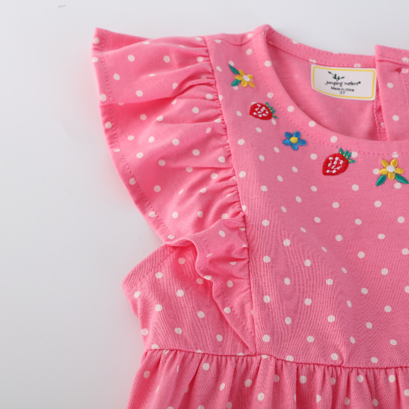점핑 미터 2-7T 동물 자수 아플리케 여름 도트 무늬 - Baby Clothing Embroidery 리뷰 및 가격