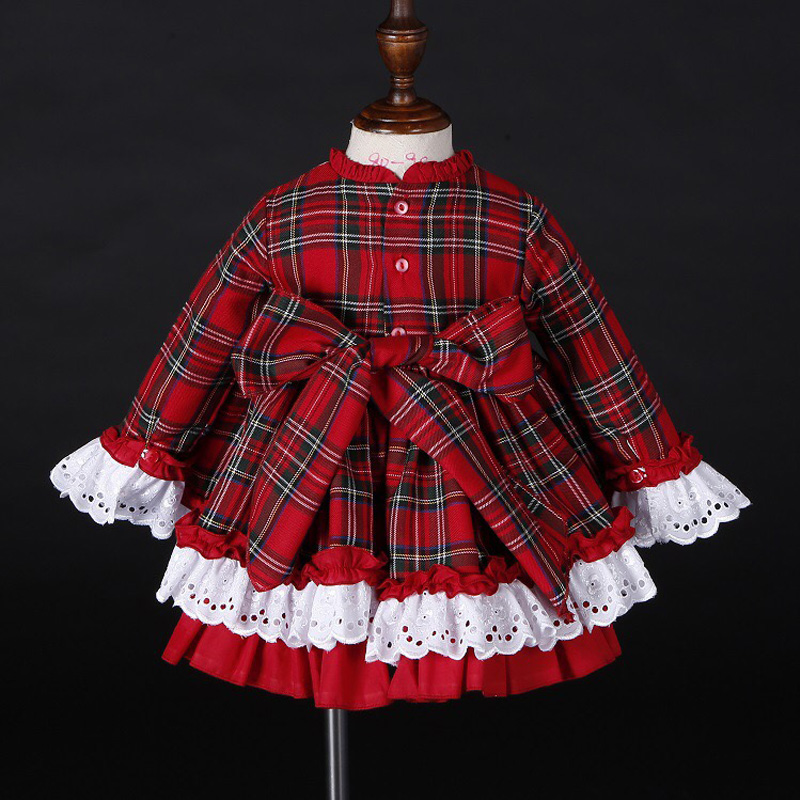 아기 소녀 가을 겨울 크리스마스 붉은 격자 무늬 빈티지 - Baby Z Clothing 리뷰 및 가격
