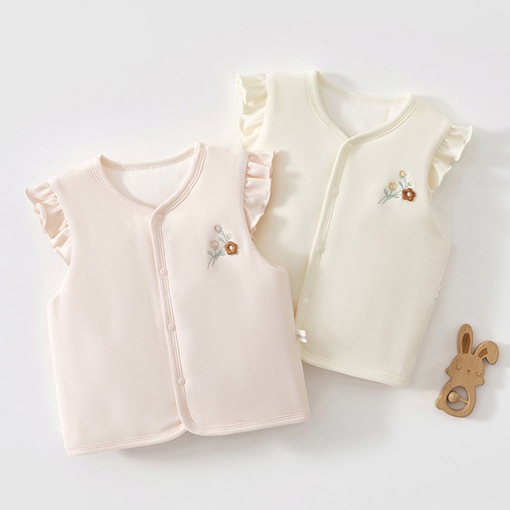 아기 소녀 조끼 퀼트 따뜻한 가을 겨울 유아 의류 프릴 - Baby Clothing Embroidery 리뷰 및 가격
