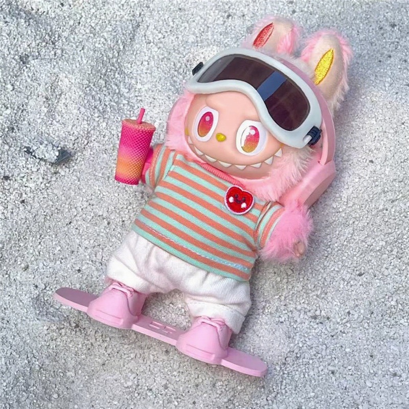 15 17cm 라부부 인형용 야외 스포츠 스노우보드 빈 - Baby Clothing 리뷰 및 가격