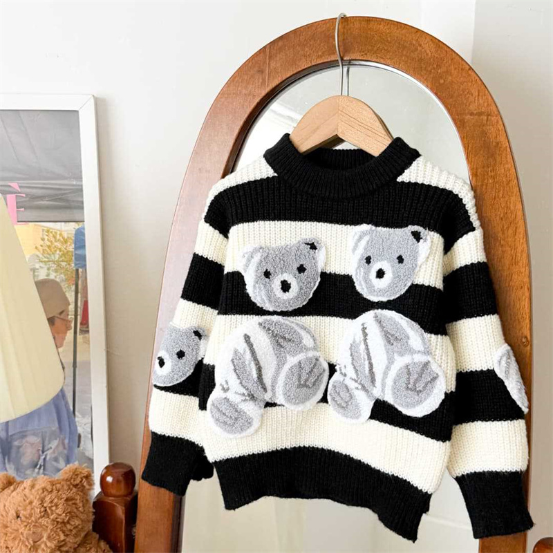 어린이 따뜻한 스웨터 소년 소녀 겨울 캐주얼 점퍼 어린 - Baby Clothing Jumpers 리뷰 및 가격